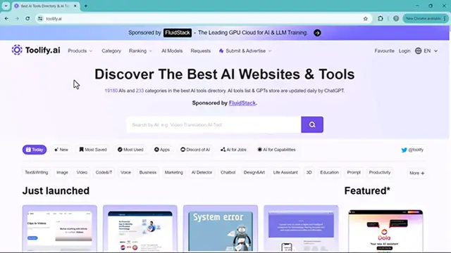Video thumbnail for 18000+ Best AI Tools in one Website  Complete AI Tools Directory  Toolify.ai