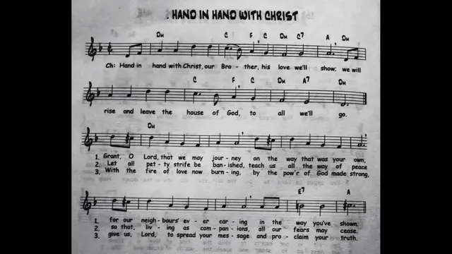 Video thumbnail for Hand in Hand with Christ - Catholic Mass Song Sheet Music