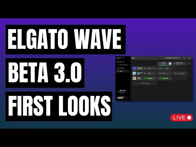 Video thumbnail for Let's Test Elgato Wave Link 3 Beta - Sunday Live Chill Stream