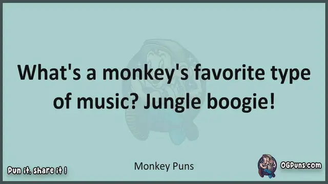 Video thumbnail for Monkey - Jokes, Puns, Wordplays, and Laughter