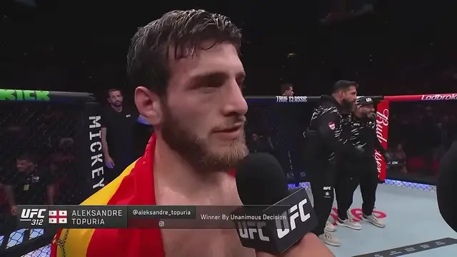 Video thumbnail for Aleksandre Topuria defeats Colby Thicknesse by unanimous decision at UFC 312