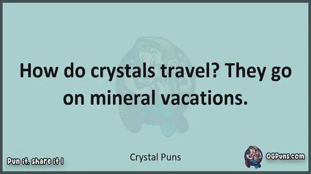 Video thumbnail for Crystal - Jokes, Puns, Wordplays, and Laughter
