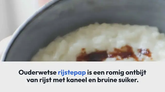 Video thumbnail for Ouderwetse rijstepap