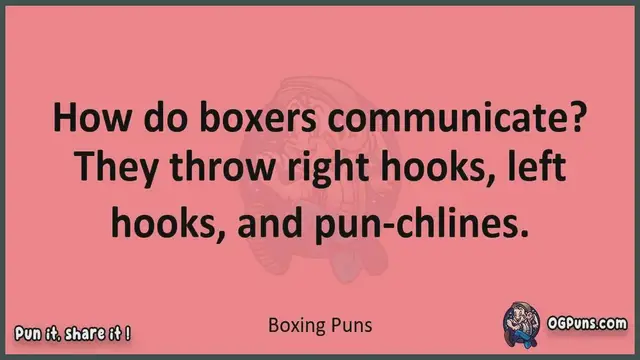 Video thumbnail for Boxing - Jokes, Puns, Wordplays, and Laughter