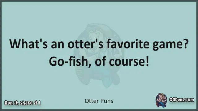 Video thumbnail for Otter - Jokes, Puns, Wordplays, and Laughter