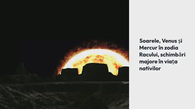 Video thumbnail for Neti Sandu Horoscopul lunii Iulie 2024. Soarele, Venus și Mercur în zodia Racului, schimbări majore în viața nativilor