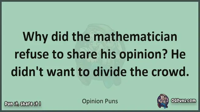 Video thumbnail for Opinion - Jokes, Puns, Wordplays, and Laughter