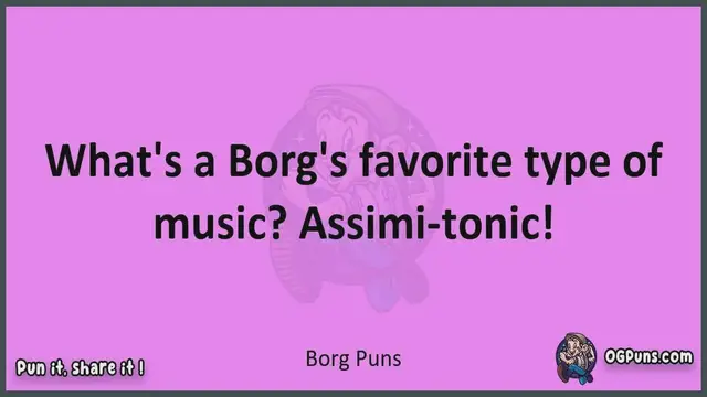 Video thumbnail for Borg - Jokes, Puns, Wordplays, and Laughter