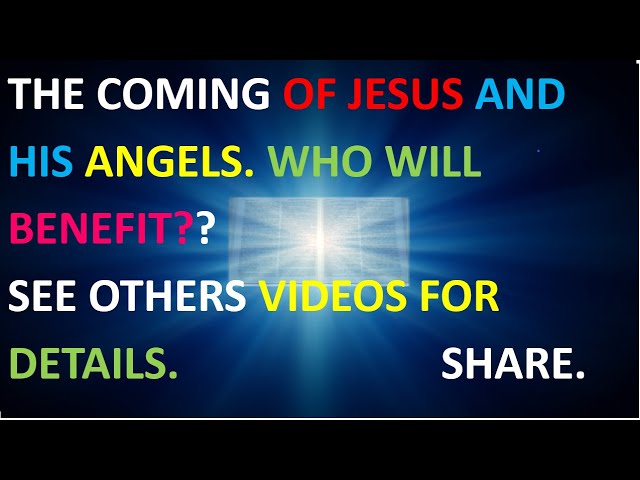 Video thumbnail for Who will benefit:Jesus coming. Revelation 5: 9 -10, Revelation 20: 6, Revelation 7 : 9, milions