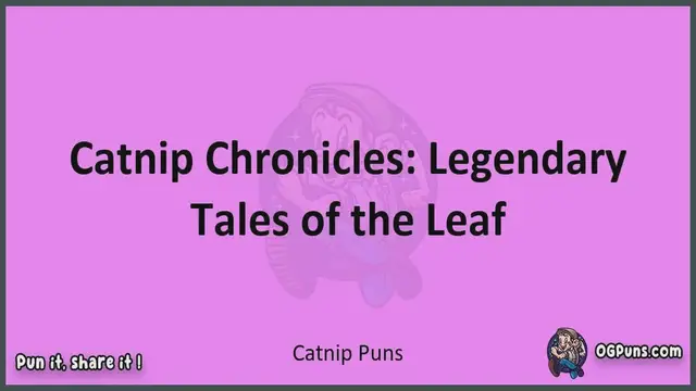 Video thumbnail for Catnip - Jokes, Puns, Wordplays, and Laughter