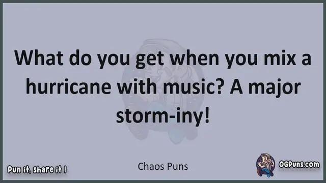 Video thumbnail for Chaos - Jokes, Puns, Wordplays, and Laughter