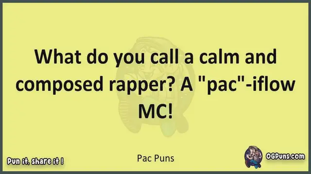 Video thumbnail for Pac - Jokes, Puns, Wordplays, and Laughter