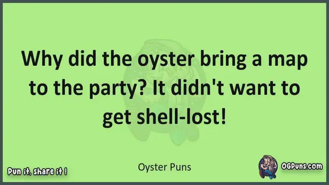 Video thumbnail for Oyster - Jokes, Puns, Wordplays, and Laughter