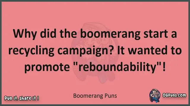 Video thumbnail for Boomerang - Jokes, Puns, Wordplays, and Laughter