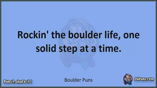Video thumbnail for Boulder - Jokes, Puns, Wordplays, and Laughter