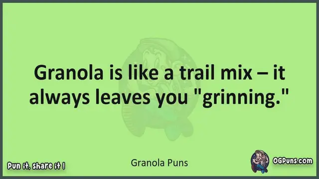 Video thumbnail for Granola - Jokes, Puns, Wordplays, and Laughter