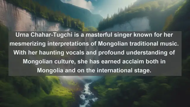 Video thumbnail for Exploring Mongolia's Musical Heritage: Top 10 Famous Singers from the Land of the Blue Sky