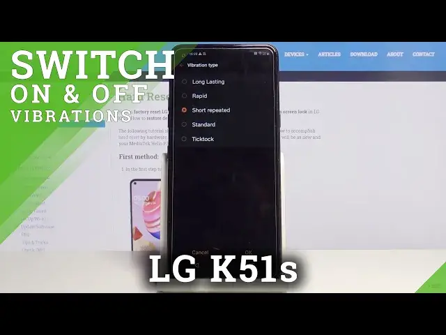 'Video thumbnail for How to Change Vibration Pattern in LG K51s – Vibration Settings'