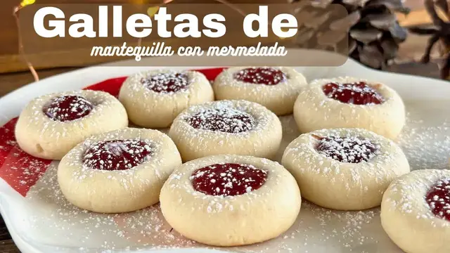 Video thumbnail for GALLETAS DE MANTEQUILLA CON MERMELADA | Cómo Hacer Galletas de Mantequilla | SyS
