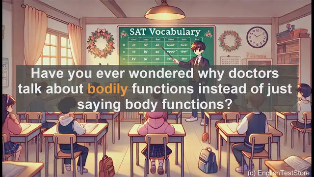 Video thumbnail for 5000 Must Know SAT Vocabulary - Understanding 'Bodily': A Key SAT Vocabulary Word