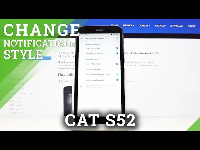 Video thumbnail for How to Hide Notifications in CAT S52 – Enable Notification Settings