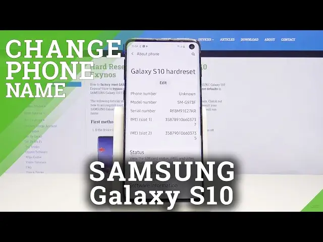 'Video thumbnail for How to Rename SAMSUNG Galaxy S10 – Change Device Name'