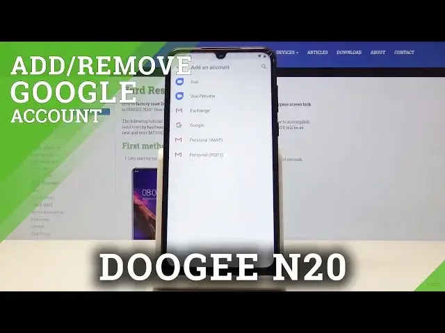 Video thumbnail for How to Add or Delete Google Accounts on DOOGEE N20 - Google Services