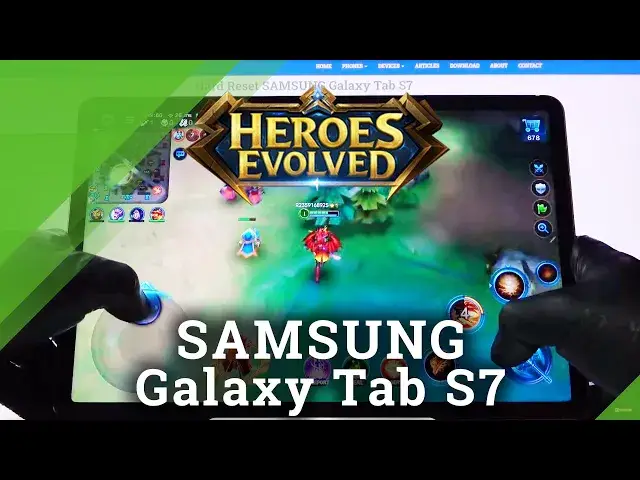 'Video thumbnail for Heroes Evolved Gameplay on Samsung Galaxy Tab S7 – Performance Test'