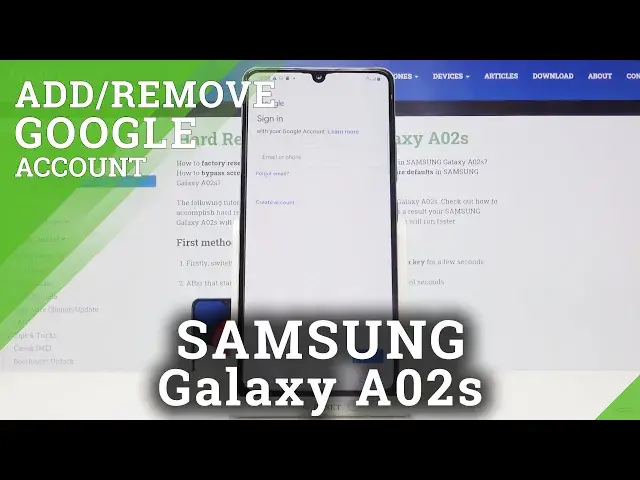 'Video thumbnail for How to Add & Remove Google Account in SAMSUNG Galaxy A02s – Erase Google Data'