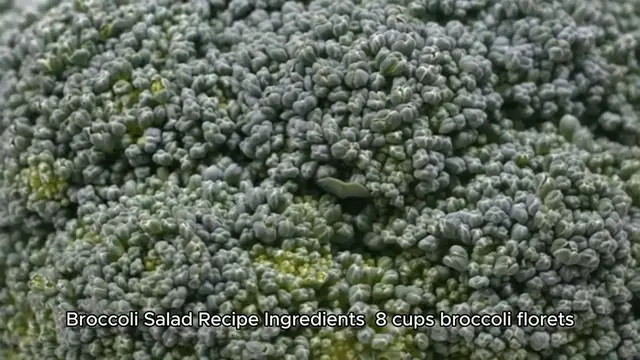 Video thumbnail for broccoli salad recipe