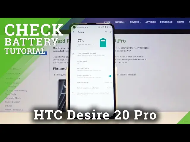'Video thumbnail for How to Enable Battery Percentage on HTC Desire 20 Pro – Show Battery Level'