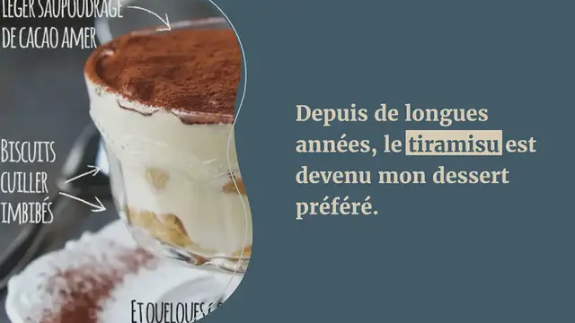 Video thumbnail for Mon Tiramisu parfait à l’Amaretto