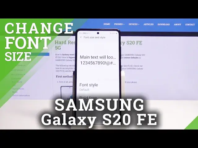 'Video thumbnail for How to Change Font Size on SAMSUNG Galaxy S20 FE 5G – Display Settings'