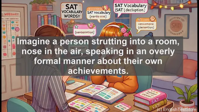 Video thumbnail for 5000 Must Know SAT Vocabulary - SAT Vocabulary: Understanding and Using 'Pompous'