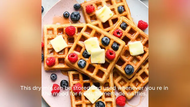 Video thumbnail for waffle mix recipe