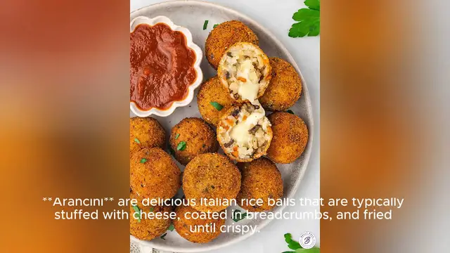 Video thumbnail for arancini recipe