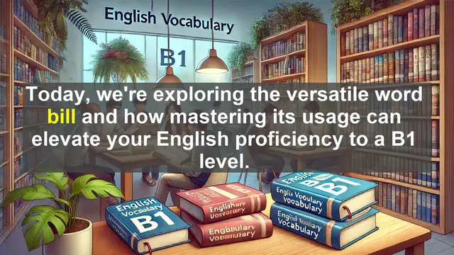 Video thumbnail for 2500 Must Know CEFR B1 Vocabulary - The Many Faces of 'Bill': From Restaurants to Laws