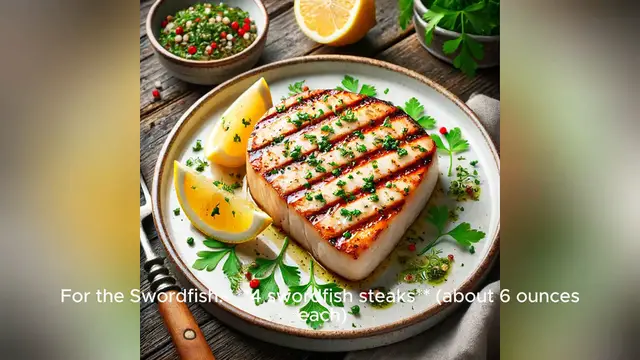Video thumbnail for swordfish recipe