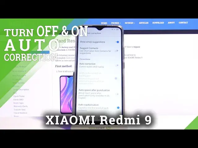 'Video thumbnail for How to Turn On & Off Auto Correction in XIAOMI Redmi 9 – Manage Auto Correction Settings'