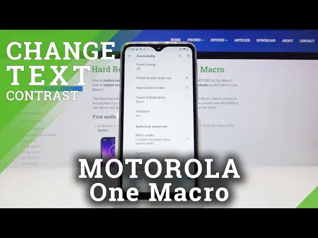 Video thumbnail for How to Activate High Contrast Text in MOTOROLA One Macro – Change Contrast Text
