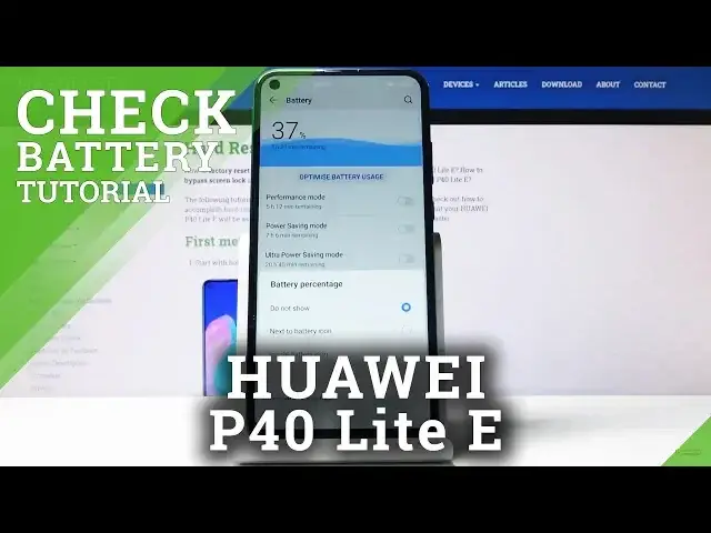 'Video thumbnail for How to Check Battery Info in HUAWEI P40 Lite E – Battery Details/ Usage'