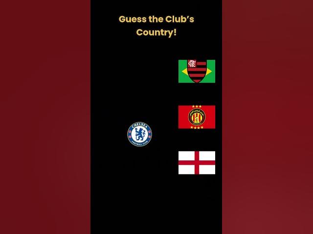 Video thumbnail for Guess the club nationality