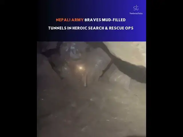 Video thumbnail for Nepali Army Braves Mud Filled Tunnels in Heroic Search & Rescue Ops