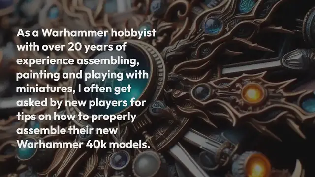 Video thumbnail for How to Assemble Warhammer 40k Miniatures Like a Pro
