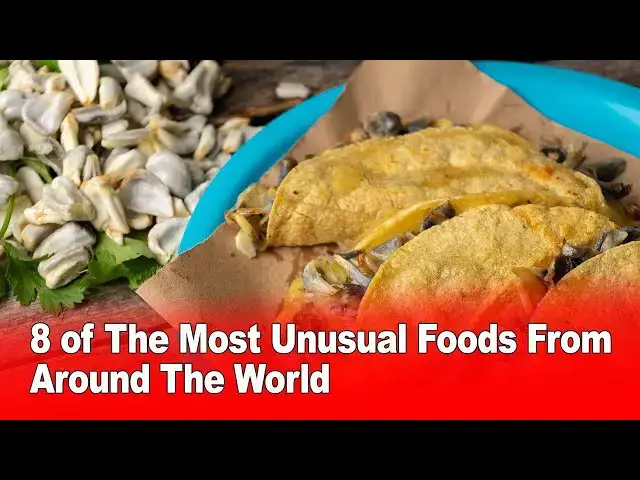 Video thumbnail for 8 of the Most Unusual Foods From Around the World 🌍🍽️