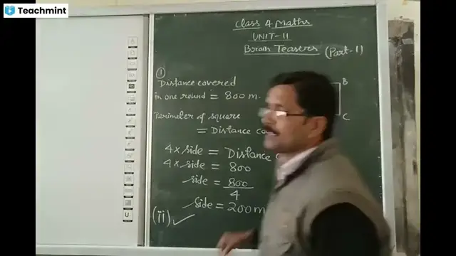 Video thumbnail for CLASS 4 MATHS // UNIT 11 // PART 1 // SOLUTION OF BRAIN TEASERS // PERIMETER //