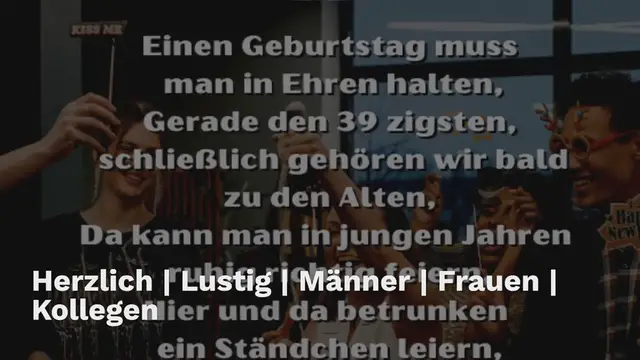 Video thumbnail for 39 Glückwünsche zum 39. Geburtstag: Kurz, Herzlich & Lustig