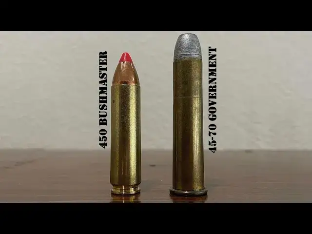 Video thumbnail for 450 Bushmaster vs 45-70 Government Review & Comparison