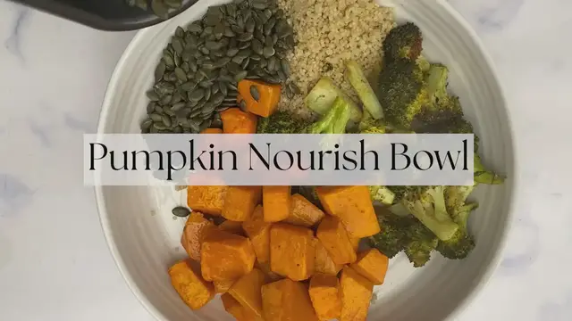 Video thumbnail for Pumpkin Salad Nourish Bowl