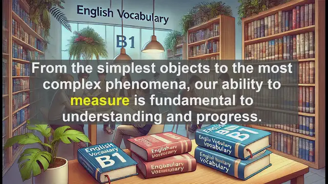 Video thumbnail for 2500 Must Know CEFR B1 Vocabulary - Understanding 'Measure': From Science to Music
